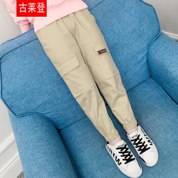 女大童工裝褲