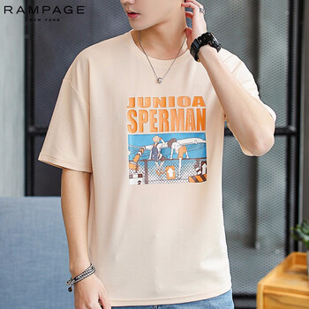 RAMPAGE 短袖 男士T恤 905淡粉色 