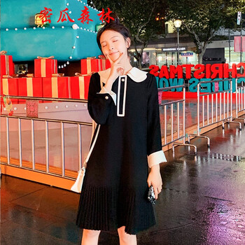 森林襯衫裙連衣裙