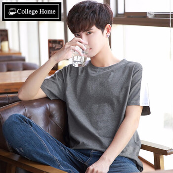 Collegehome 短袖 男士T恤 T2722深灰色 