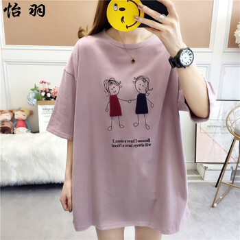 女士短袖卡通人物