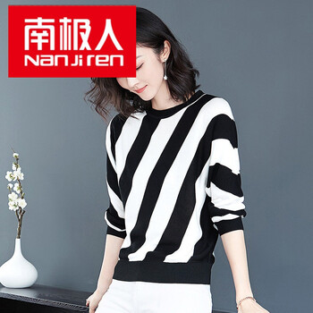 穿條紋針織衫，讓你的美出新高度