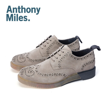 Anthony Miles男士淺灰低幫（MB0067） 39