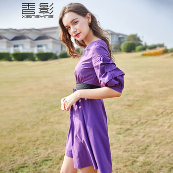 香影（xiangying）  羽毛 連衣裙