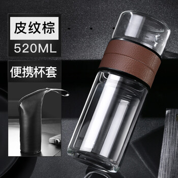 雙層隔熱防燙玻璃杯，喝出好水！