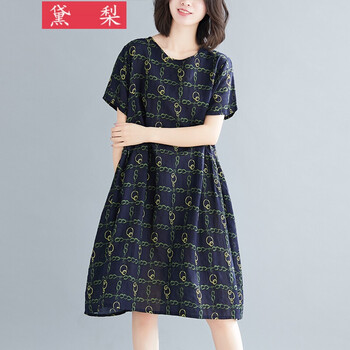 優(yōu)雅印花連衣裙，讓你美出新高度