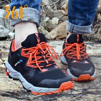 361°跑步鞋黑色/辣橙 3316 40