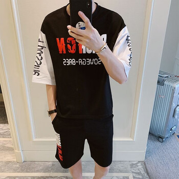 C2潮朝 短袖 男士T恤 F29黑色 