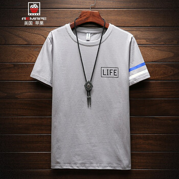 AEMAPE 短袖 男士T恤 2040灰色 