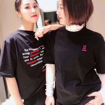 鑫阿瑪施瑞 印花 短袖 T恤 女 圓領(lǐng)