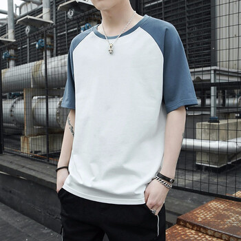 麥拉獅 短袖 男士T恤 藍色 