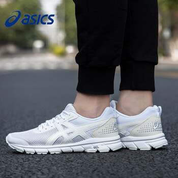 asics跑步鞋白色 