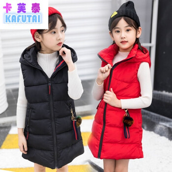 小女孩加厚棉馬甲