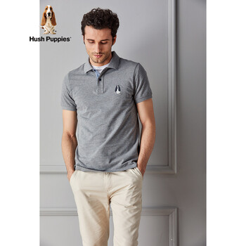Hush Puppies 短袖 男士T恤 058中灰 