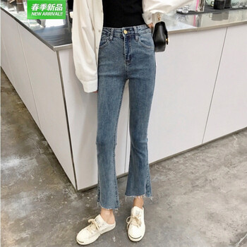 高腰喇叭褲，微胖妹子的小心機