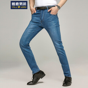 雅鹿男裝（YALU UOMO） 直筒褲  男士牛仔褲