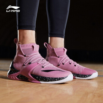 李寧（LI-NING）籃球鞋暗嫣紅/標(biāo)準(zhǔn)黑/乳白色 40