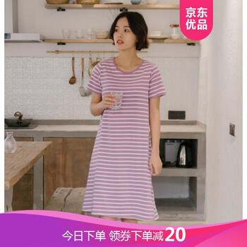 簡約條紋連衣裙，打造優(yōu)雅小女人