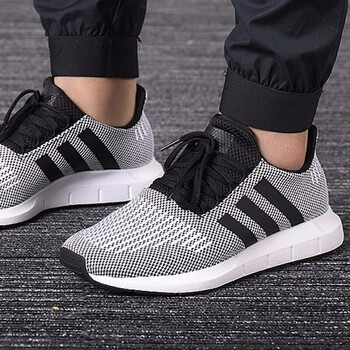 阿迪達(dá)斯（Adidas）跑步鞋B37734/灰白 40