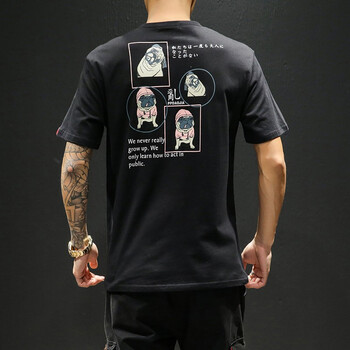 軒獅郎 短袖 男士T恤 A001-T170黑色 