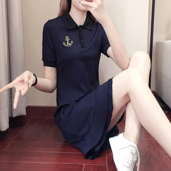 元素,樣式,新款,流行,繡花,趨勢(shì),衣裙,藍(lán)色