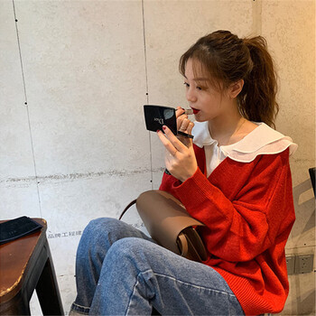 甜美針織開衫，微胖女孩的好選擇