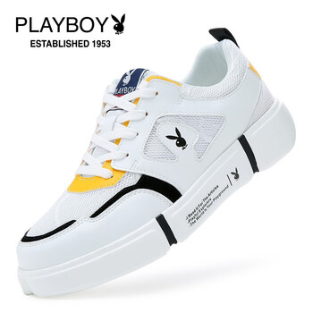 花花公子（PLAYBOY ESTABLISHED 1953）男士黑白網(wǎng)面 41