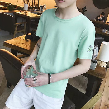 未知 短袖 男士T恤 C-水杯淺綠色 
