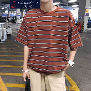 淺紀(jì)（Qianji） 短袖 男士T恤 棕色 