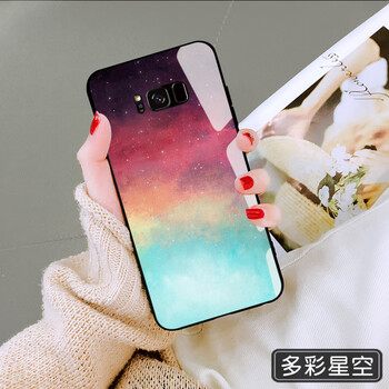 美相隨 美相隨三星S8手機(jī)殼s9殼男款玻璃s8+超薄殼 手機(jī)殼/保護(hù)套