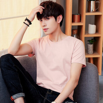 高梵（GALDFARW） 短袖 男士T恤 粉色 