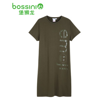 堡獅龍（bossini） 字母 印花 連衣裙