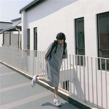 時尚印花連衣裙，打造清新小仙女