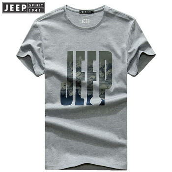 Jeep 短袖 男士T恤 灰色4070 