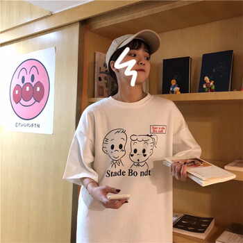 人物,元素,女士,卡通,新款,流行,趨勢,短袖,樣式