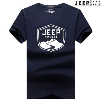 Jeep 短袖 男士T恤 818-8藍(lán)色 