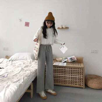高腰闊腿褲，塑造優(yōu)雅小仙女