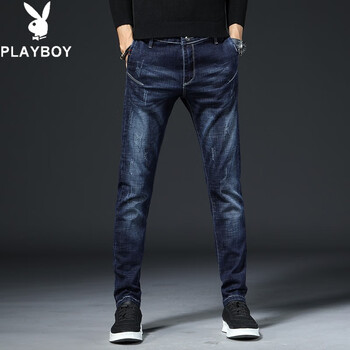 花花公子（PLAYBOY）  青春休閑 男士牛仔褲