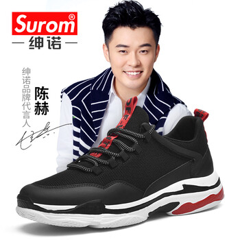 紳諾（SUROM）男士2827黑色-網(wǎng)面款 41