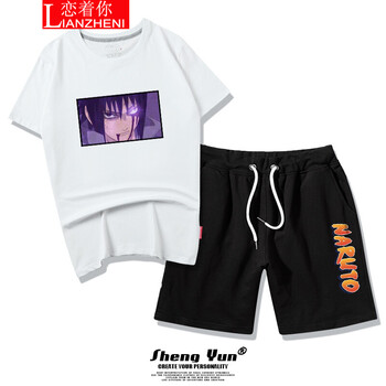 戀著你 短袖 男士T恤 yx0274-佐助-上白下黑 