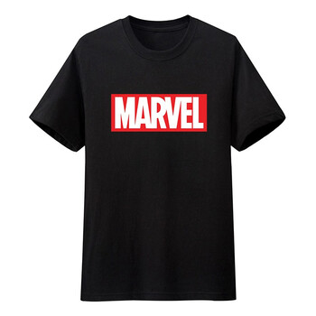 GRASSRUMER 短袖 男士T恤 MARVEL 黑色 