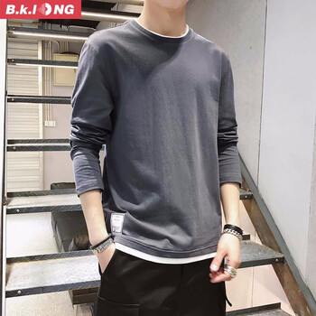 巴克龍（bakelong） 長(zhǎng)袖 男士T恤 DS330深灰色 