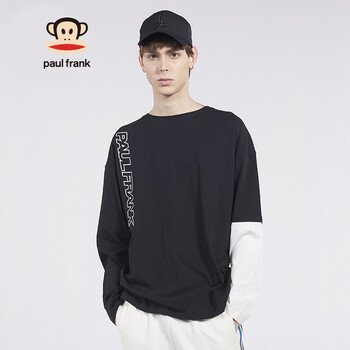 PAUL FRANK 長(zhǎng)袖 男士T恤 黑色 XL，L，XXL，M