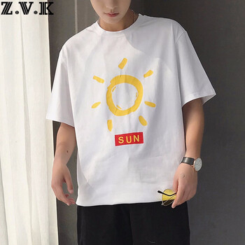 Z.V.K 短袖 男士T恤 T19白色 
