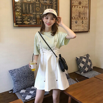 優(yōu)雅條紋裙，打造性感小身材