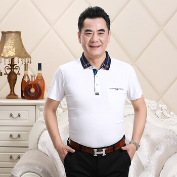 泉幻 短袖 男士T恤 D019白 