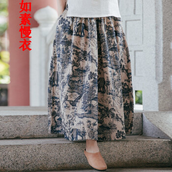 元素,印花,復(fù)古,印花復(fù)古裙子新款,新款,流行,趨勢,裙子,寬松,樣式