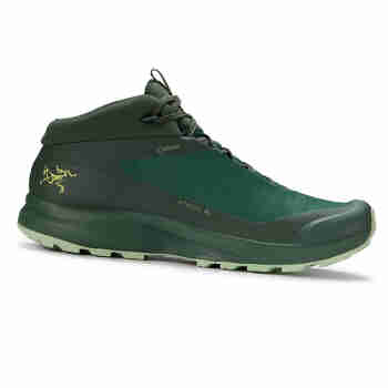 始祖鸟（ARC’TERYX）男子防水 AERIOS FL MID GTX 多功能攀登徒步鞋户外登山鞋 绿色 Conifer/Remedy 标准42/US8.5