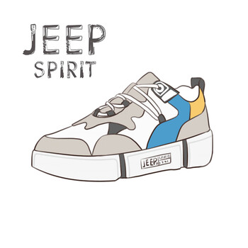 Jeep男士白灰色 40