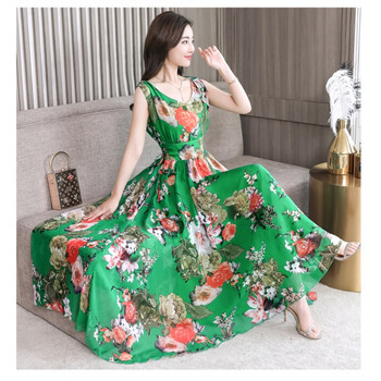 戴妃媛（Daifeiyuan） 碎花 繡花，印花 連衣裙